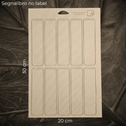 10x Segnalibri No Label | Biodegradabili, in Fibra di Legno priva di Emissioni, Personalizzabili