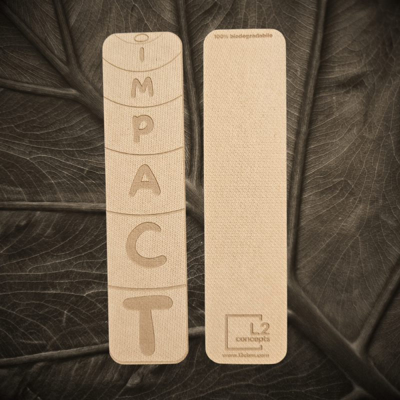 Biodegradable Bookmark - IMPACT | Sustainable , Emissions-free Wood Fiber