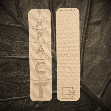 Biodegradable Bookmark - IMPACT | Sustainable , Emissions-free Wood Fiber