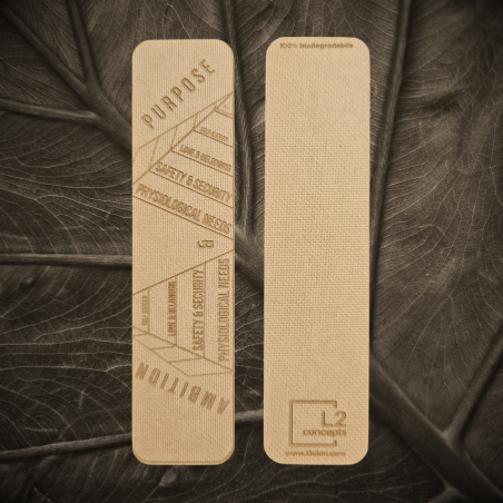 Biodegradable Bookmark - IMPACT | Sustainable , Emissions-free Wood Fiber