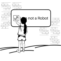 Biodegradable Bookmark - I AM NOT A ROBOT | Sustainable , Emissions-free Wood Fiber