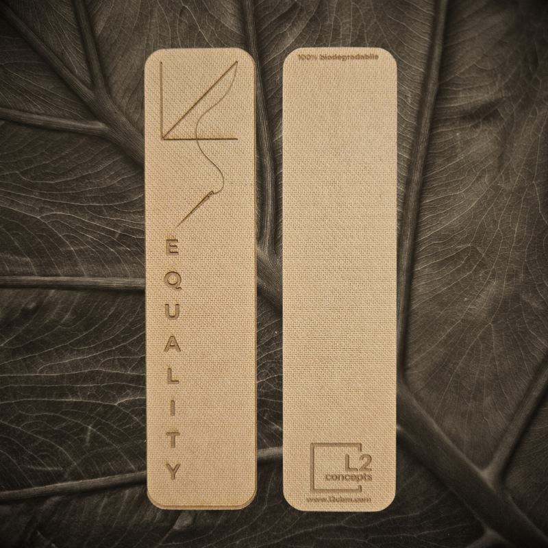 Segnalibro Biodegradabile - Equality | Sostenibile, in Fibra di Legno priva di Emissioni