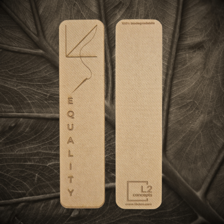 Segnalibro Biodegradabile - Equality | Sostenibile, in Fibra di Legno priva di Emissioni