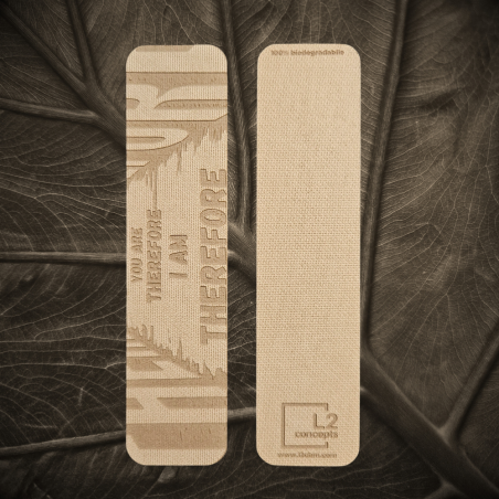 Segnalibro Biodegradabile - YOU ARE, THEREFORE, I AM, THEREFORE | Sostenibile, in Fibra di Legno priva di Emissioni