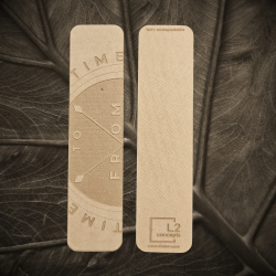 Biodegradable Bookmark - FROM TIME TO TIME | Sustainable , Emissions-free Wood Fiber