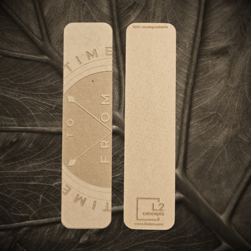 Biodegradable Bookmark - FROM TIME TO TIME | Sustainable , Emissions-free Wood Fiber