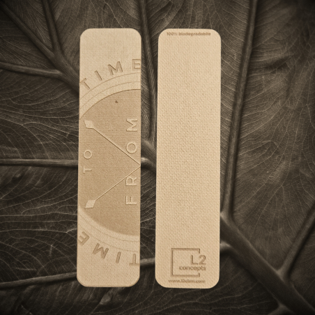 Biodegradable Bookmark - FROM TIME TO TIME | Sustainable , Emissions-free Wood Fiber